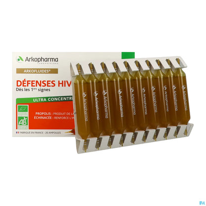 Défenses Hivernales Bio 20 Ampoules 10 ml