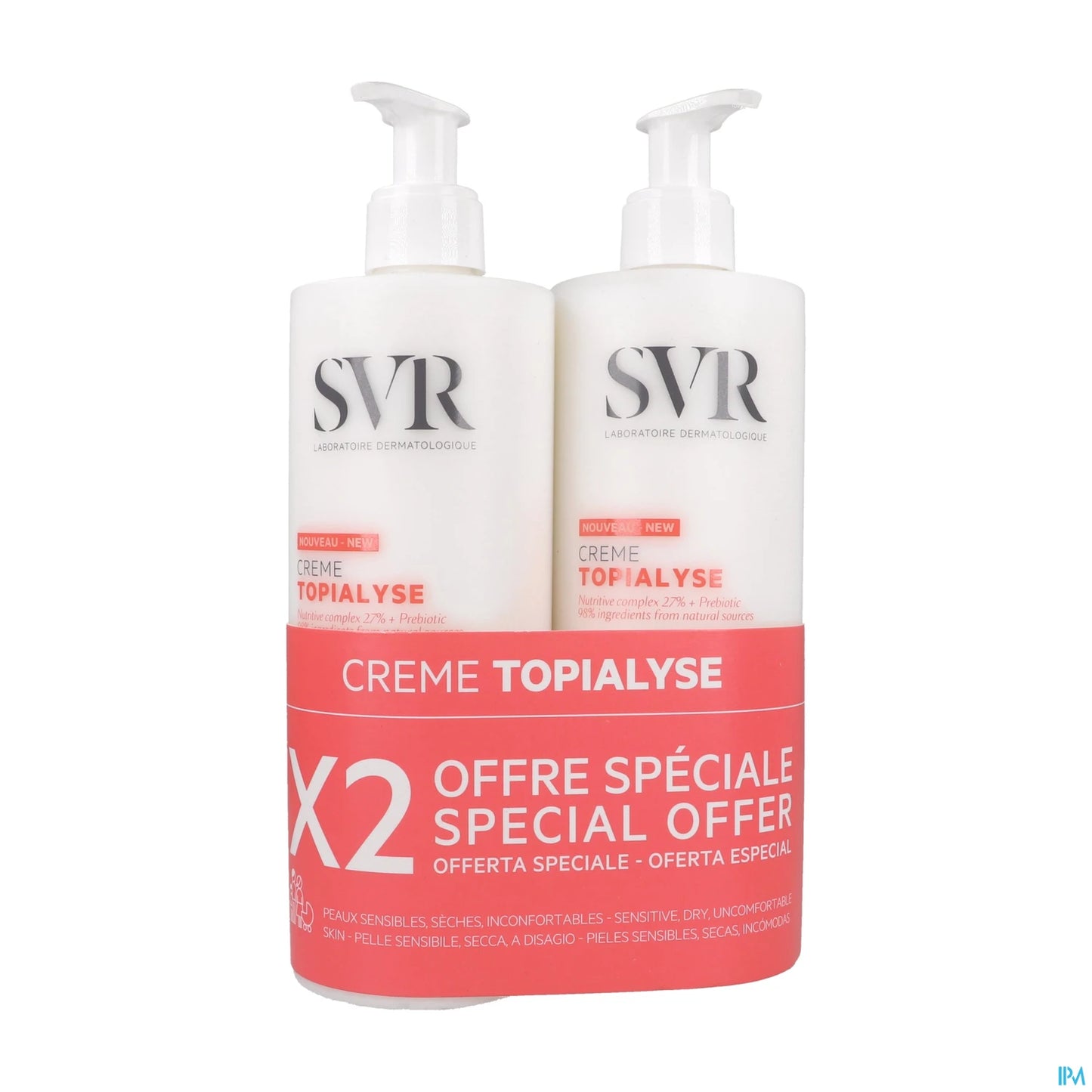SVR Topialyse Crème Nourrissante Apaisante Duo 2 x 400 mL