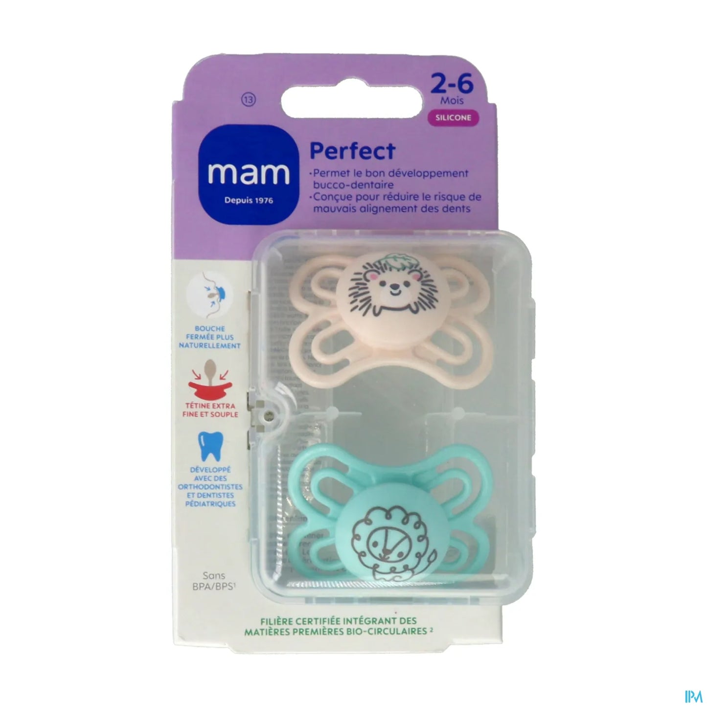 Perfect Sucette Silicone Bébé 2-6 Mois 2 Pièces