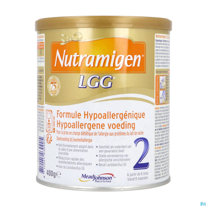 2 LGG Hypoallergénique Dès 6 Mois Lait en Poudre 400G