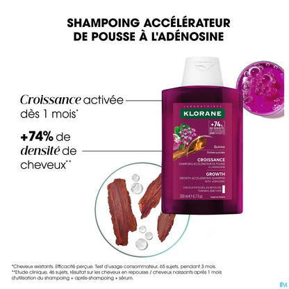 Klorane Shampoing Croissance à la Quinine 200 mL