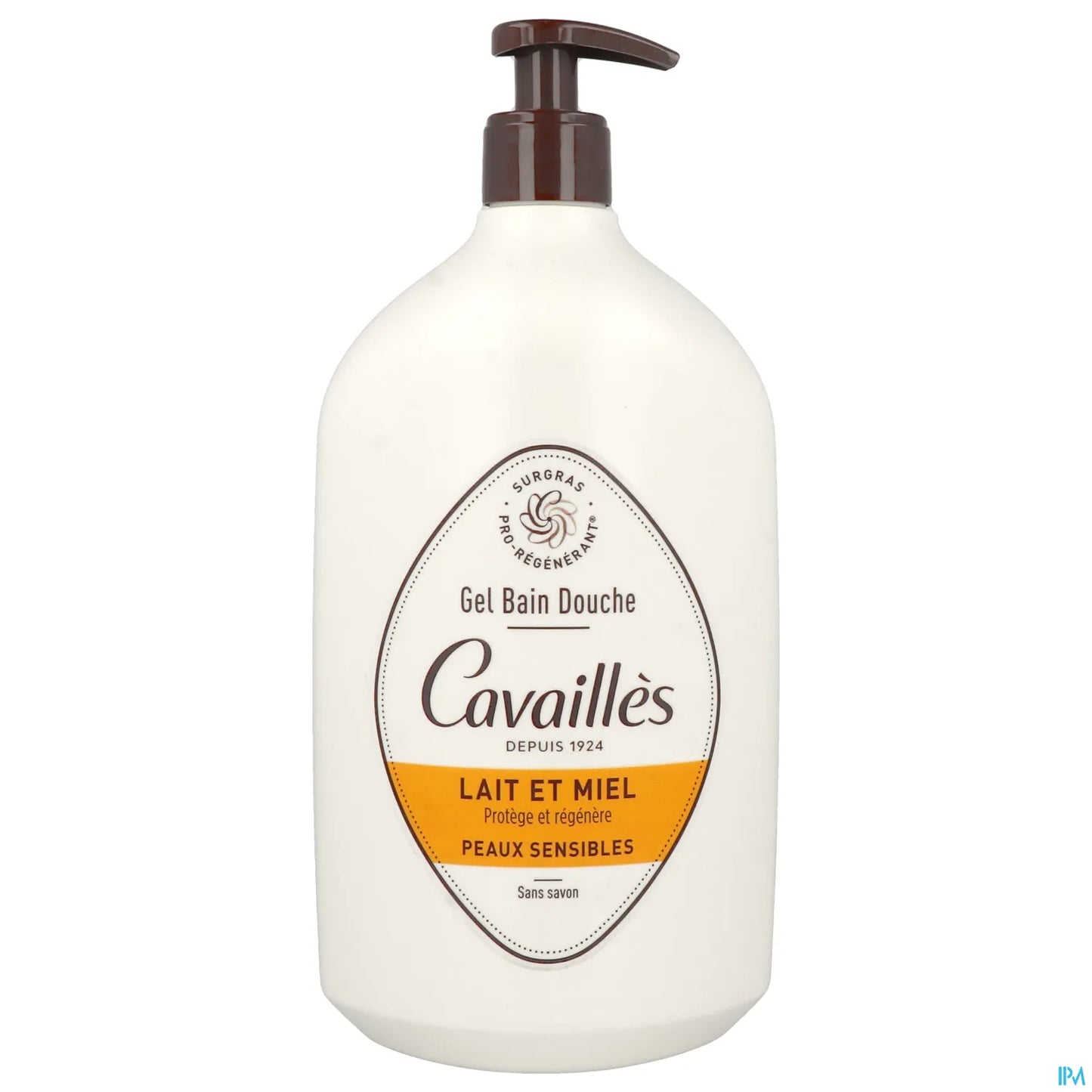 Rogé Cavaillès Gel Bain Douche Peaux Sensibles Lait et Miel 1L