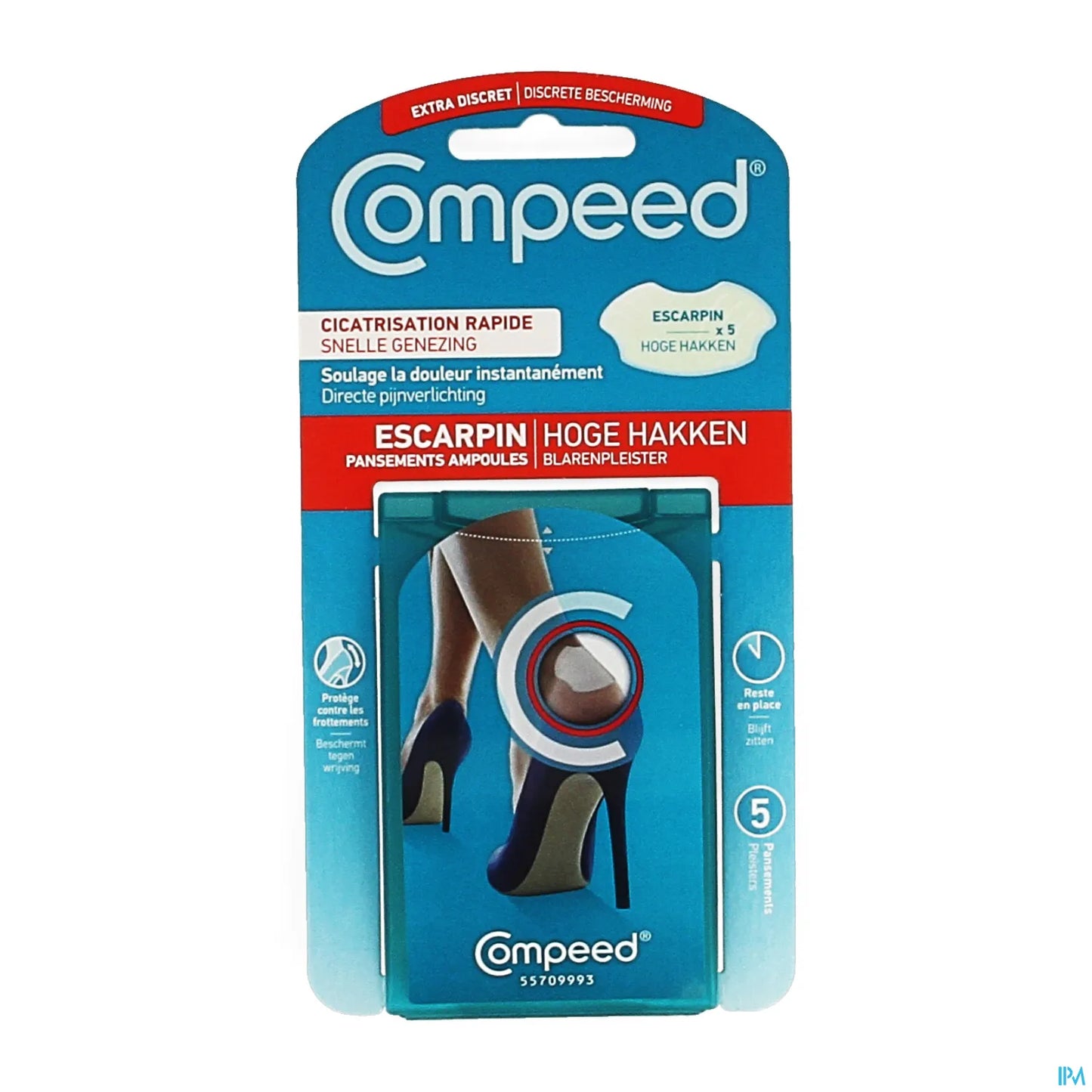 5 Blister Dressings Pump 4.2 x 6.8 cm