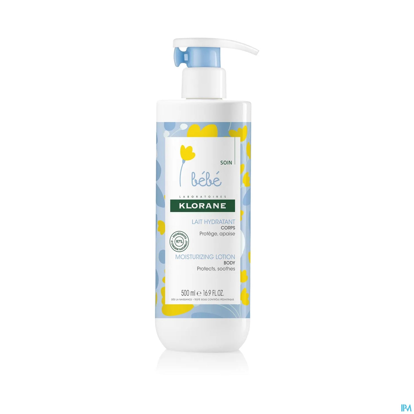 Klorane Bébé Lait Hydratant au Calendula 500 mL