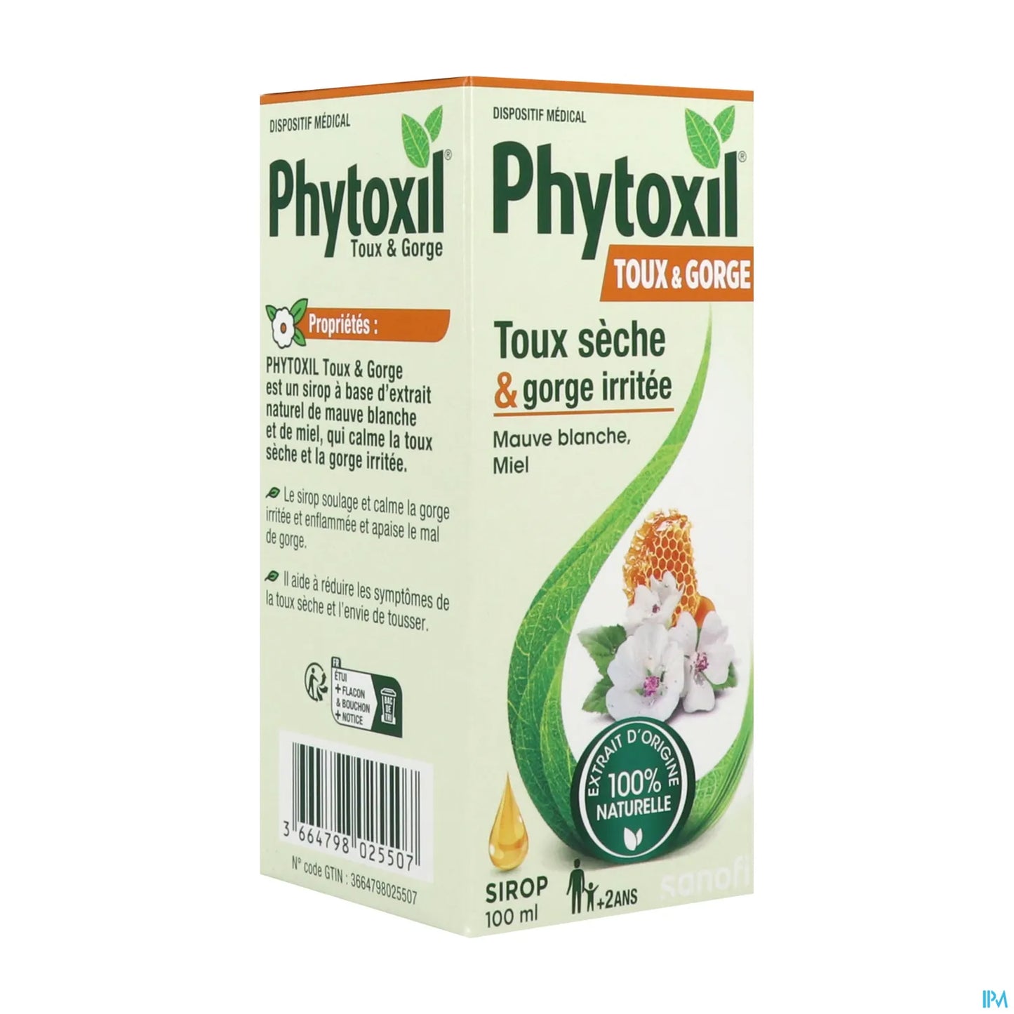 Sanofi Phytoxil Sirop Toux Et Gorge Miel 100ml