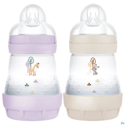 Set of 2 Easy Start Anti-Colic Baby Bottles 160 ml Lilac Sand