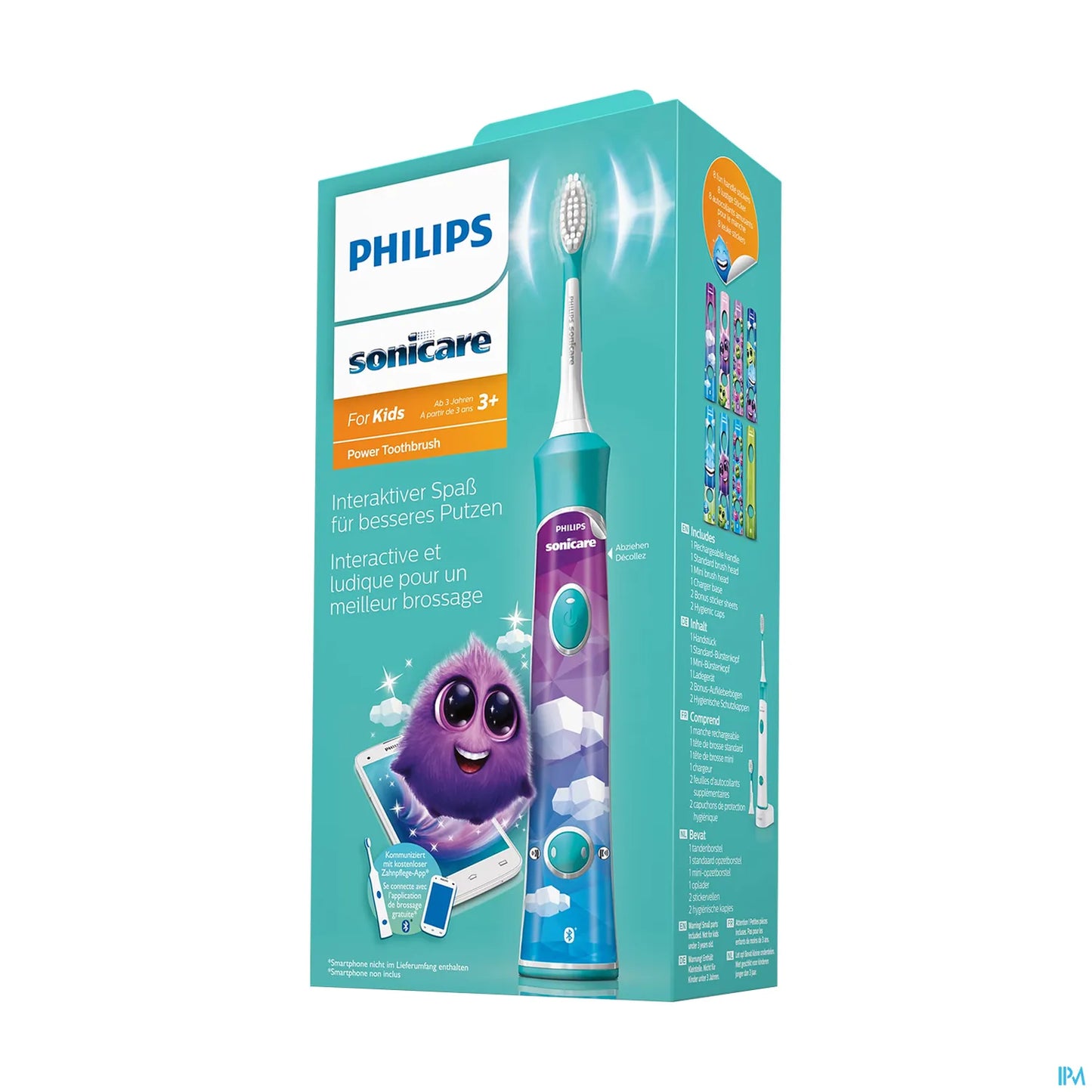 Brosse À Dents Électrique For Kids Bluetooth Bleu 1 unité