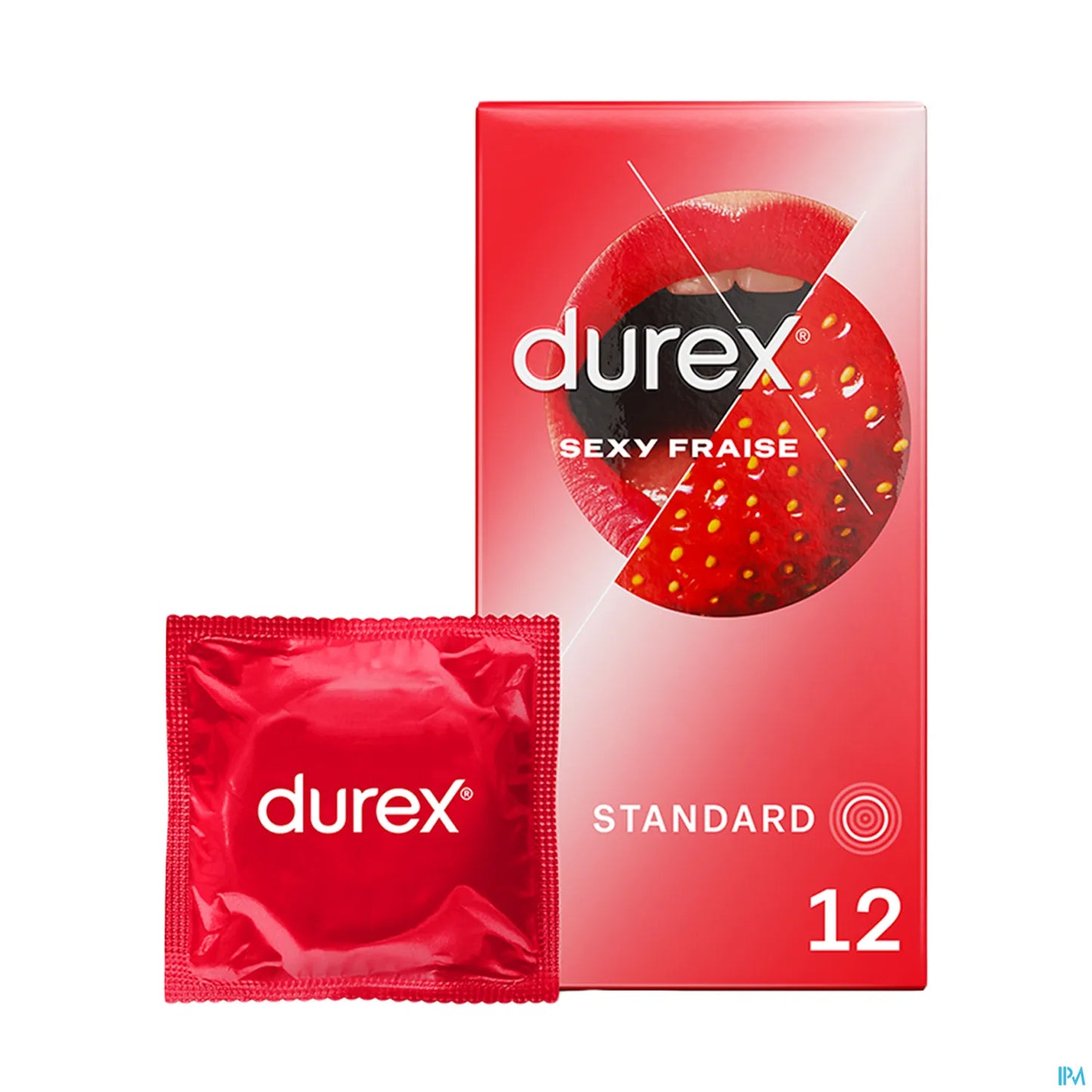 Preservativi standard extra lubrificati Sexy Strawberry 12