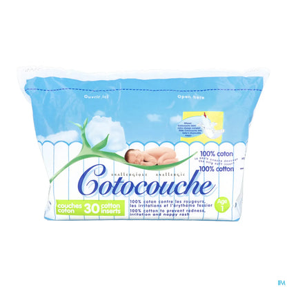 Cotocouche Couches Coton 1er Âge x30