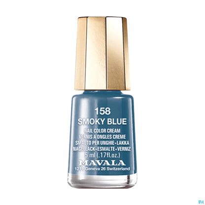 Mini Nail Polish 158 Smoky Blue 5ml