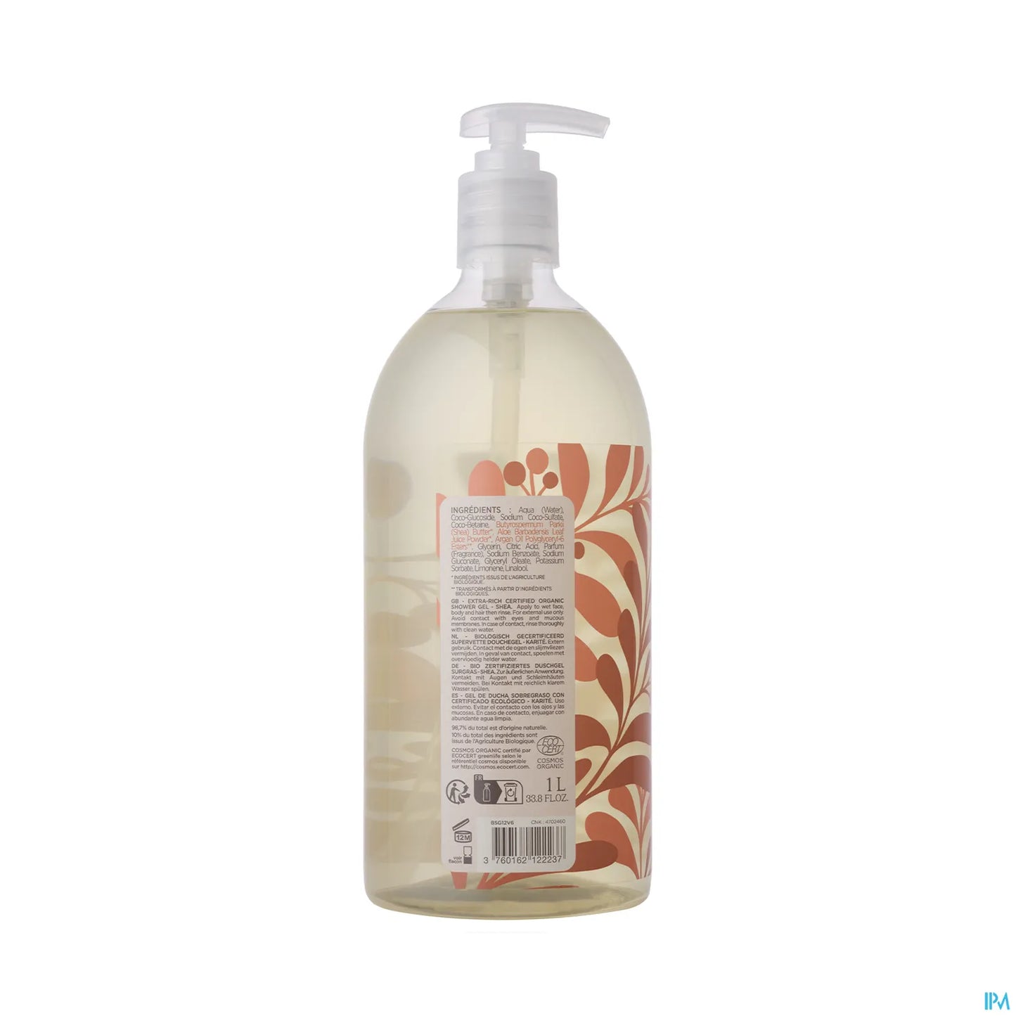 Gel doccia al burro di karité biologico Green Nature 1L