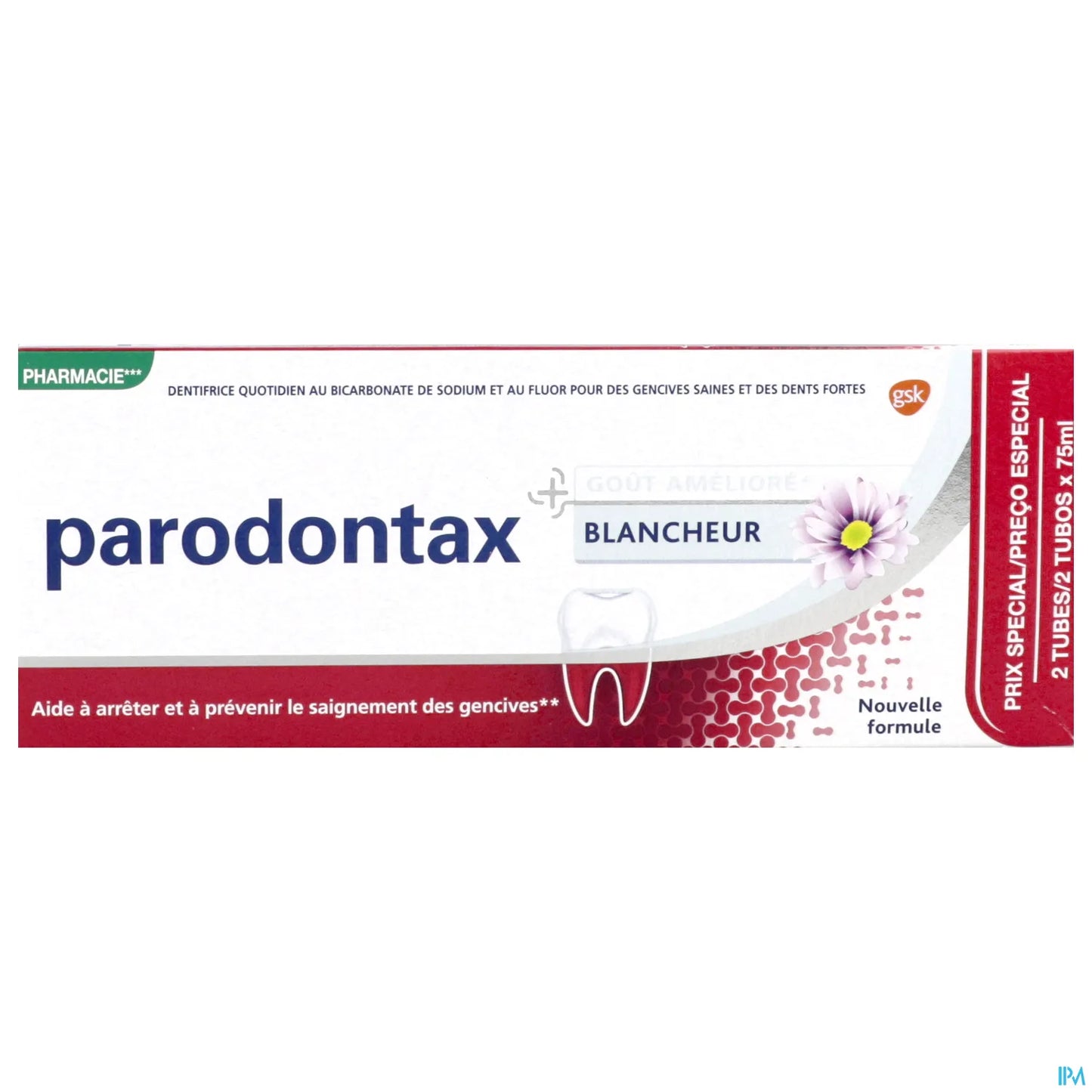 Blancheur Dentifrice Lot de 2x 75ml