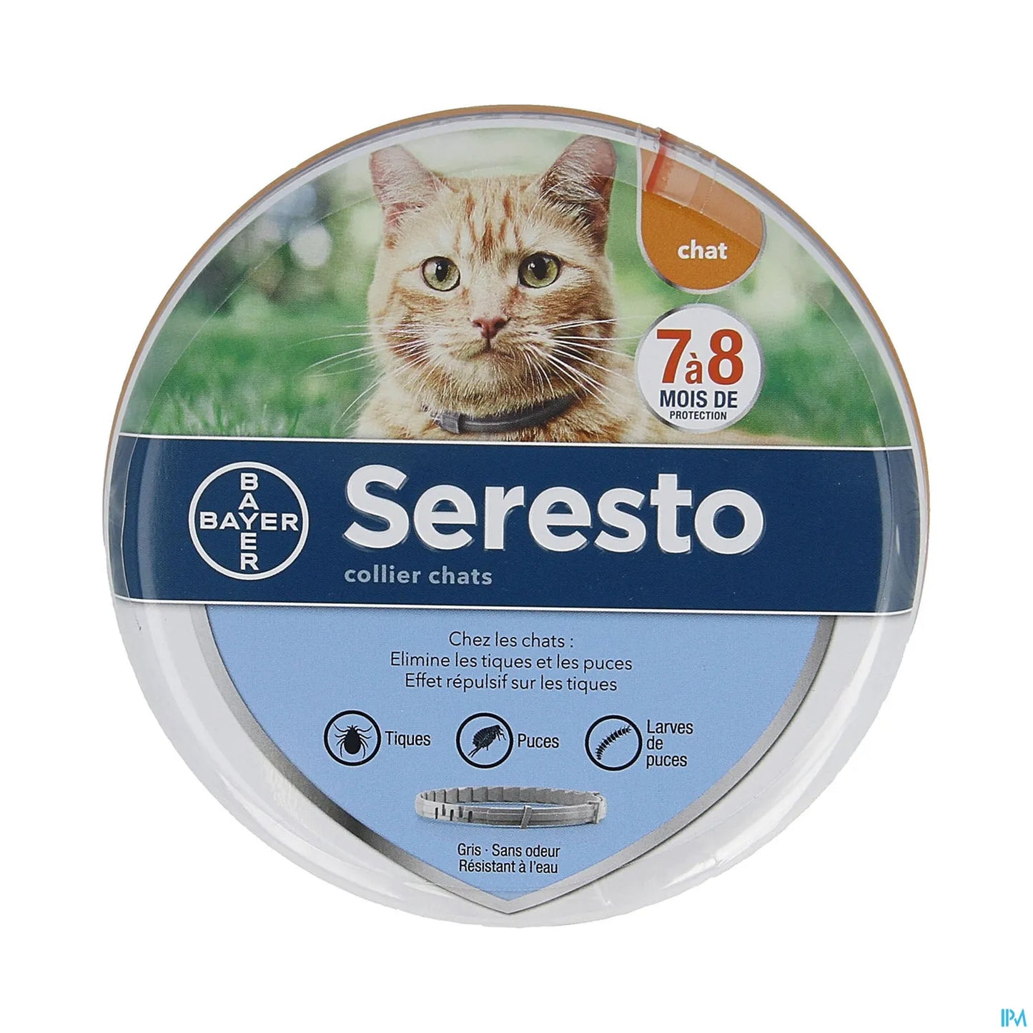 Collier Anti Parasitaire pour Chat 1 Unité 8 Mois