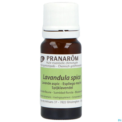 Huile Essentielle Lavande Aspic Sommite Fleurie Bio 10ml