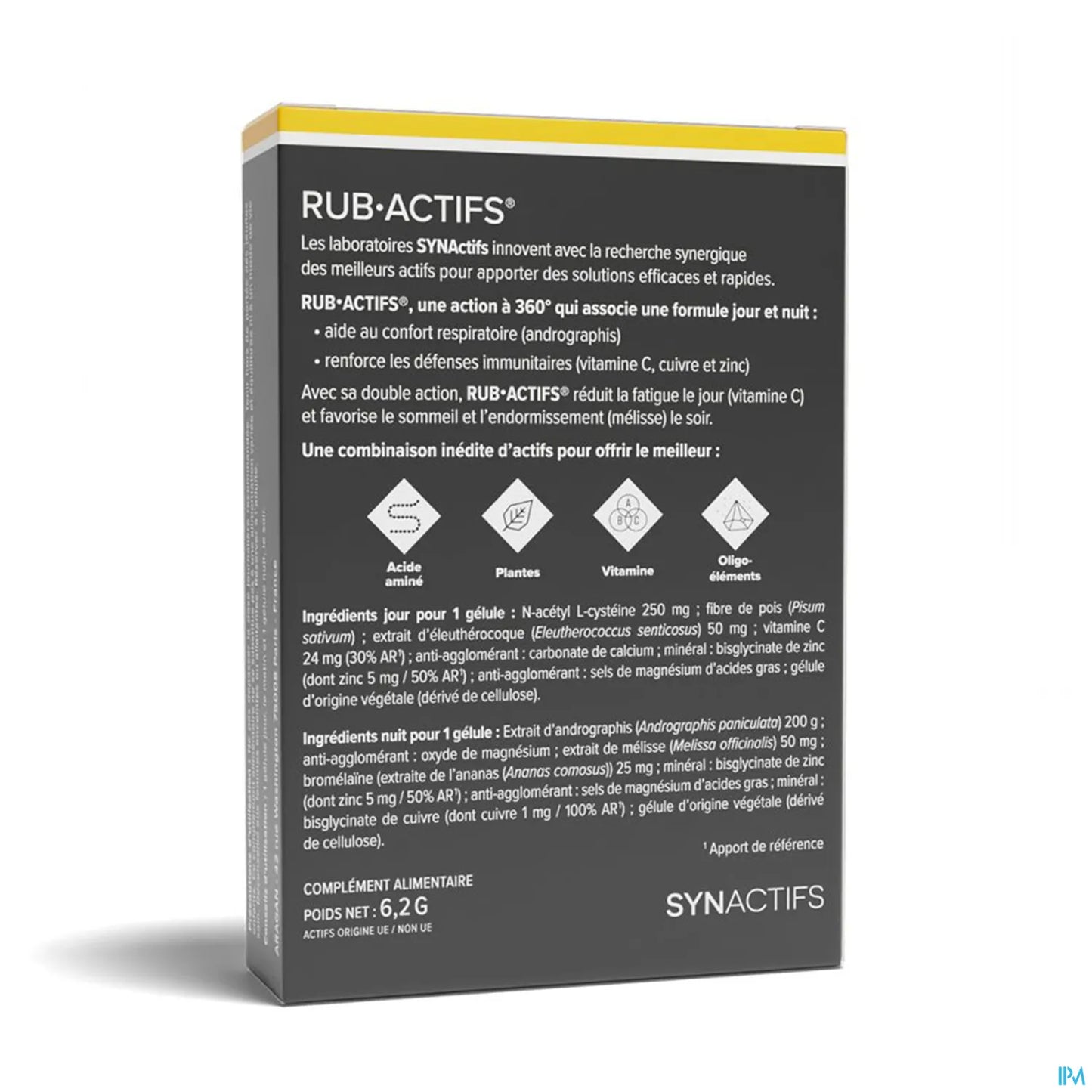 Synactifs Rub Actifs Gelu12 Gélules B/12