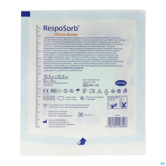 RespoSorb Silicone Border 12,5 x 12,5 cm boîte de 10