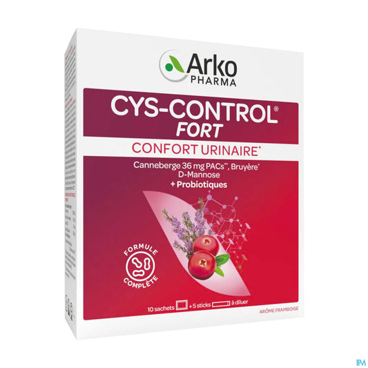 Cys-Control Fort 10 Sachets + 5 Sticks