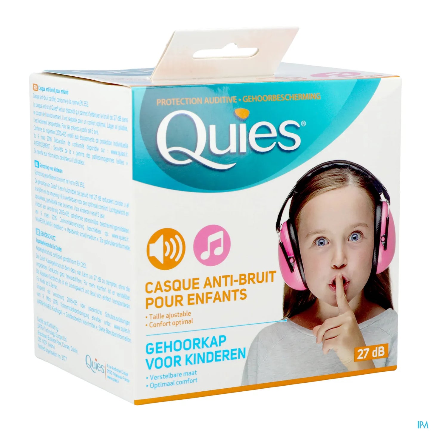 Casque Anti-Bruit Protection Auditive Enfants Rose