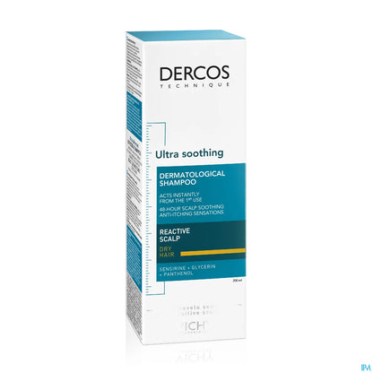 Dercos Ultra-Apaisant Shampooing Cheveux Secs 200mL