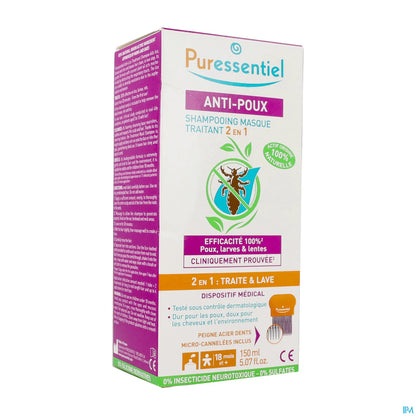 Anti-Poux Shampooing Masque Traitant 2 en 1 150ml