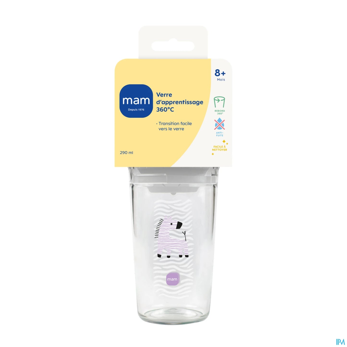MAM Verre d'Apprentissage 290 mL 8 Mois et Plus