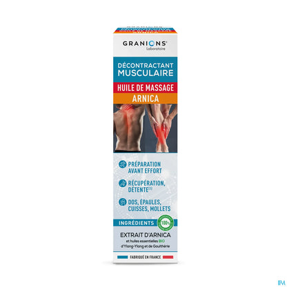 Décontractant Musculaire Huile de Massage Arnica 100ml