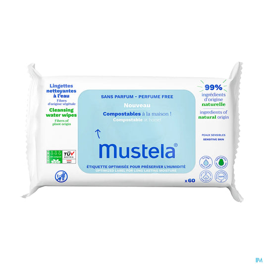 Lingettes Nettoyantes Compostables Sans Parfum 60 Lingettes