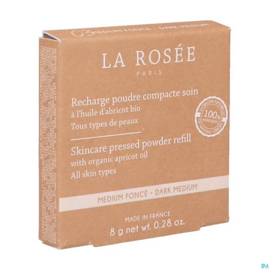 La Rosée Recharge Poudre Compacte Soin Medium Foncé 03 8 g