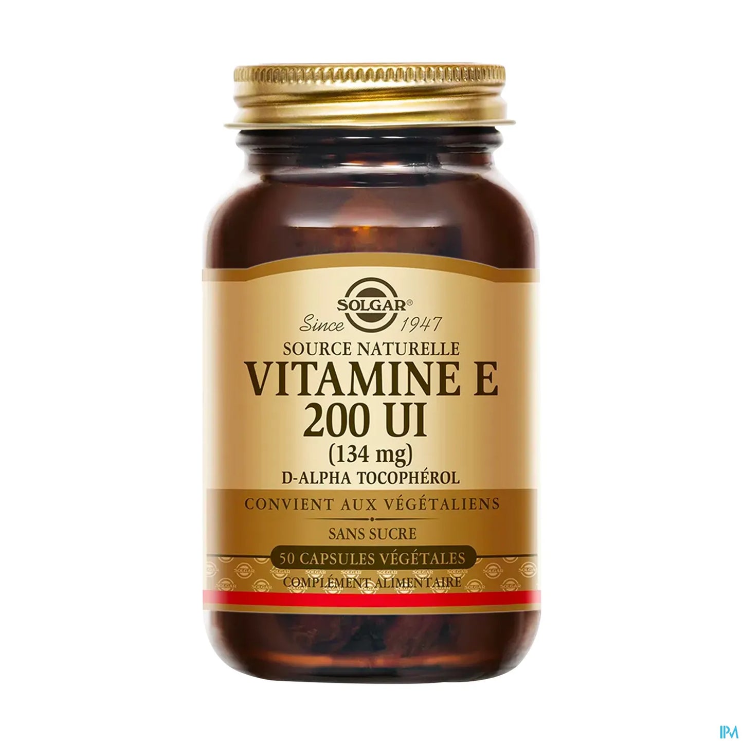 Vitamine E 200 UI Softgels Végétariens 50 Capsules