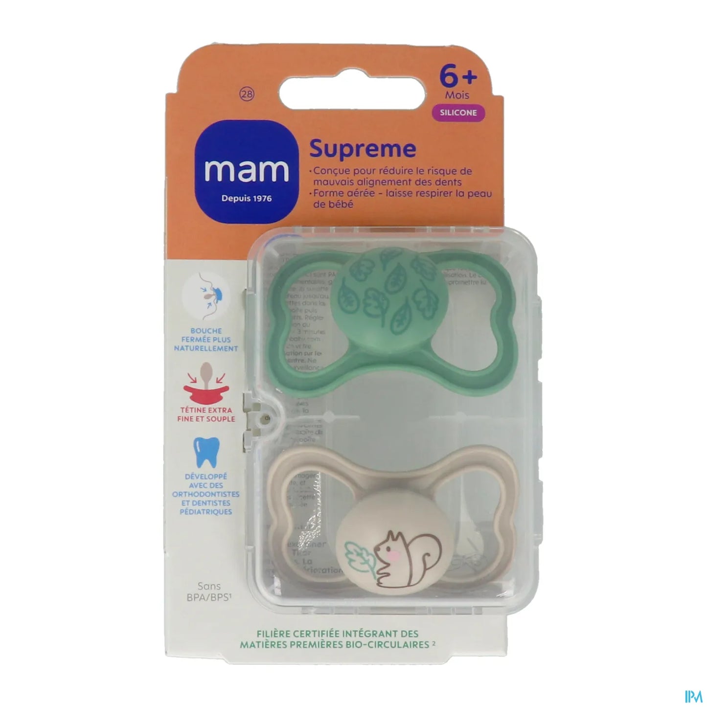 Sucette Suprême Silicone 6 Mois et Plus Lot de 2