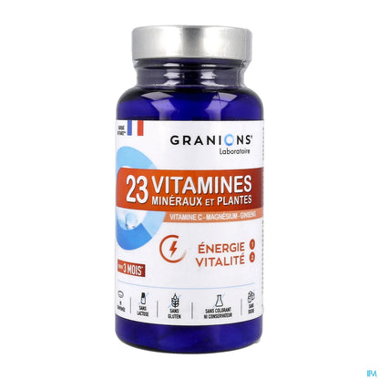 23 Vitamines Minéraux et Plantes 90 Comprimés