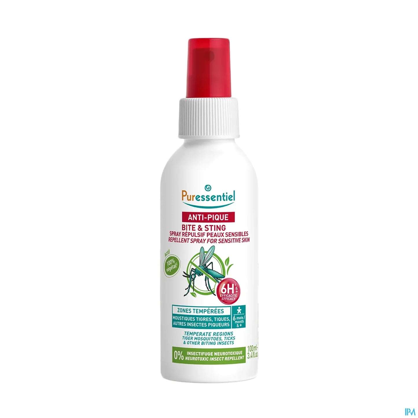 Anti-Pique Spray Répulsif Anti-Tiques 100Ml