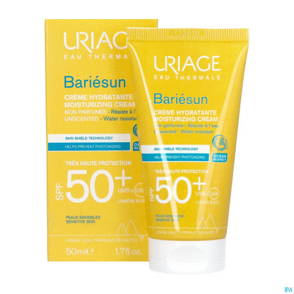 Bariésun Crème Hydratante Technologie Bouclier Cutané SPF50+ Sans Parfum 50ml