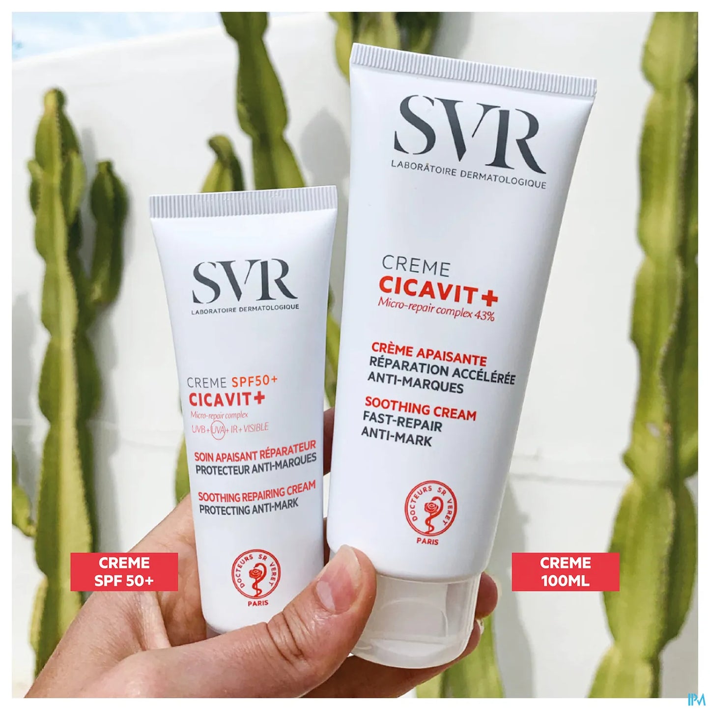 Cicavit+ Crème SPF50+ Soin Apaisant Réparateur 40ml