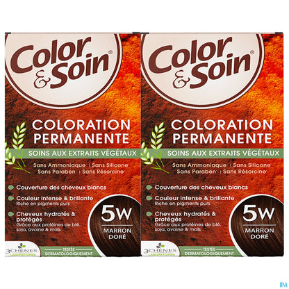 3 Chênes Color & Soin Coloration Marron Doré 5W