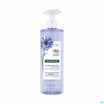 Eau Micellaire 3 en 1 Bleuet Bio 400 ml