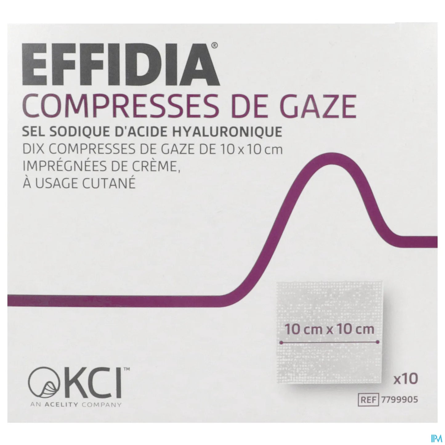 Compresse Imprégnée 10x10cm 10 Pièces