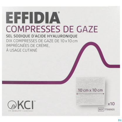 Compresse Imprégnée 10x10cm 10 Pièces