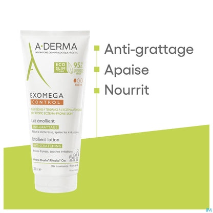 Exomega Control Lait Emollient Anti-Grattage 200ml