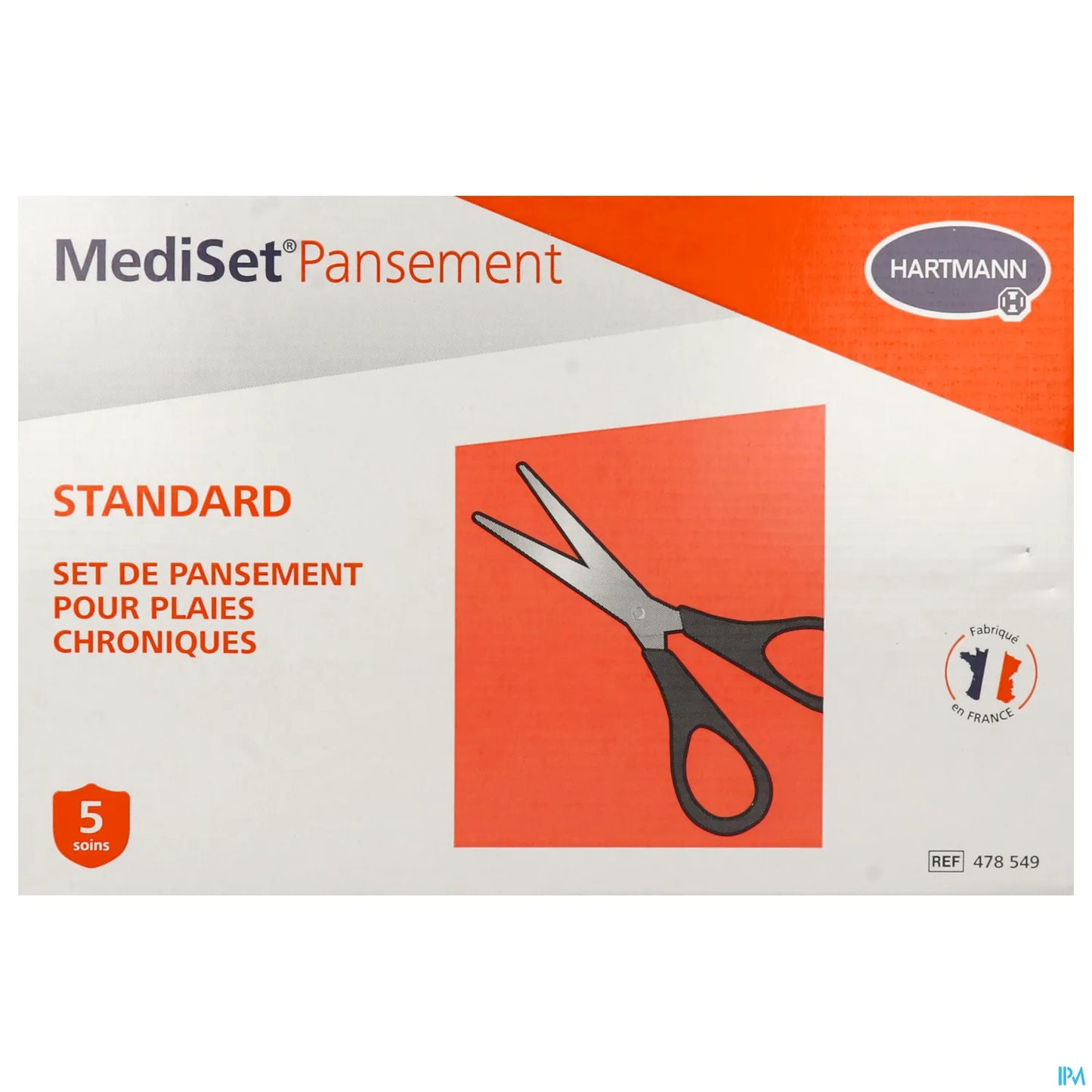Mediset Pansement Standard Avec Ciseaux Boite de 5 Sets