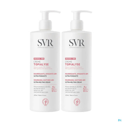 SVR Topialyse Crème Nourrissante Apaisante Duo 2 x 400 mL