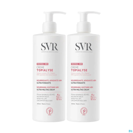 SVR Topialyse Crème Nourrissante Apaisante Duo 2 x 400 mL