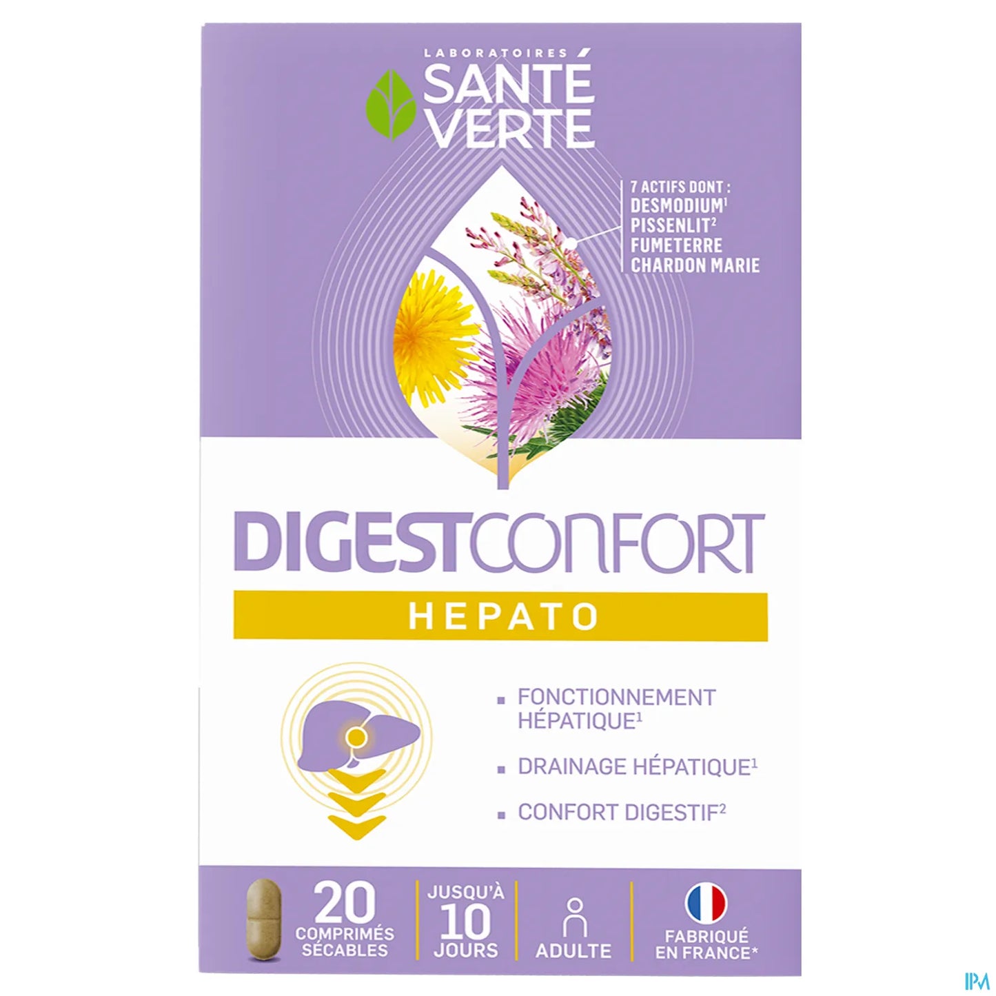 Digestconfort Hepato 20 compresse con linea di frattura