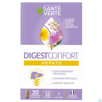 Digestconfort Hepato 20 compresse con linea di frattura