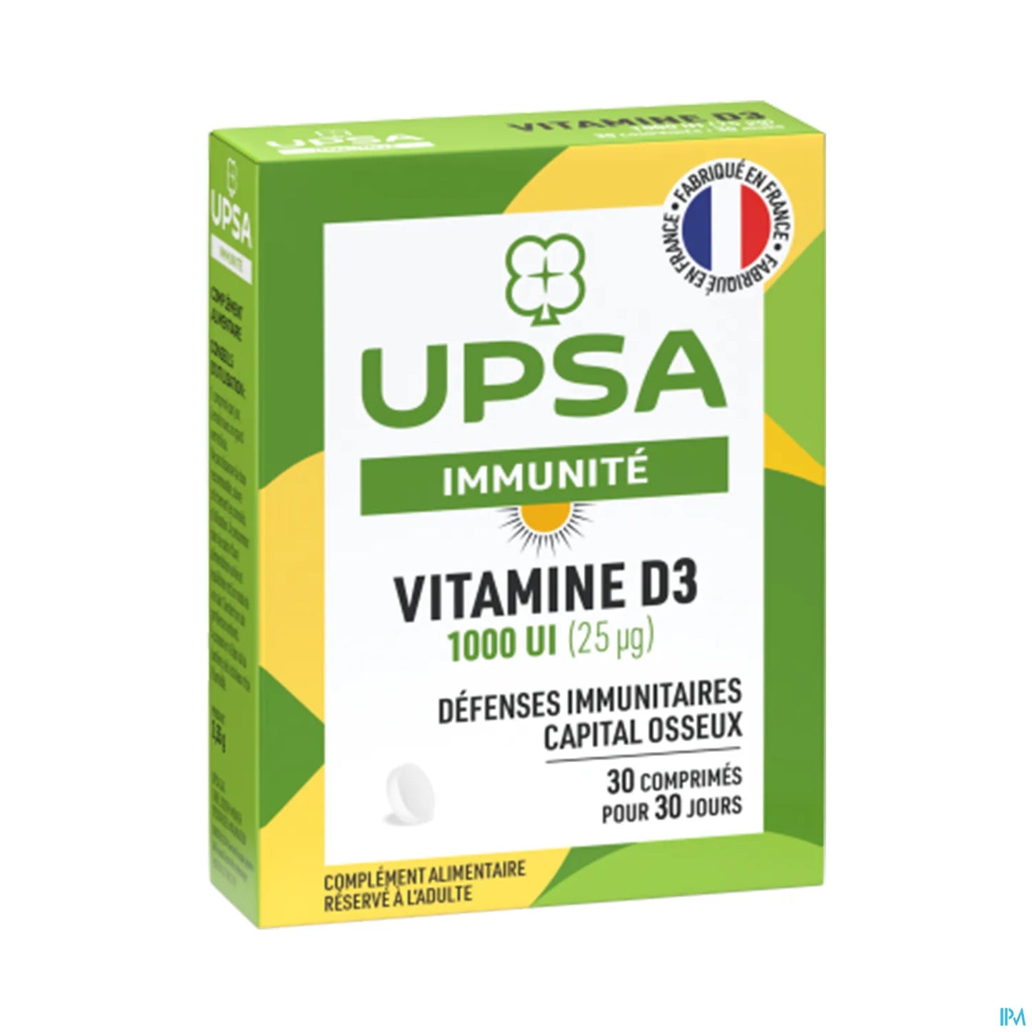 Vitamine D3 1000 UI 30 Comprimés