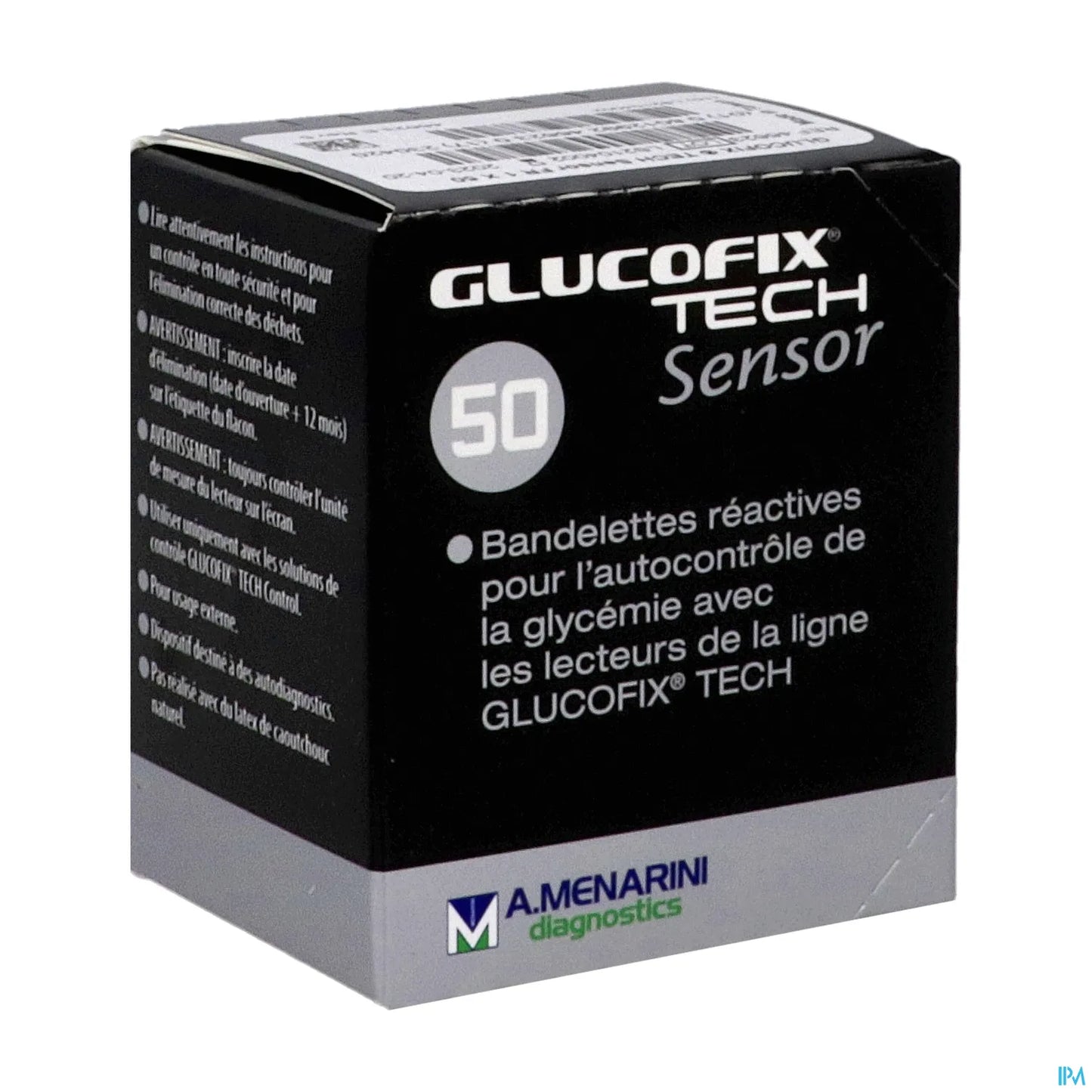 Glucofix Tech Sensor Bandelettes de Test de Glucose boite de 50