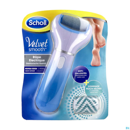 Velvet Smooth Express Pedi Electric File Blue with Diamond Crystals