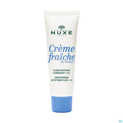 Creme Fraiche de Beaute Fluide Matifiant Hydratant 48H 50ml Peaux Mixtes