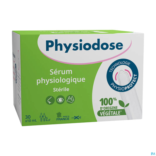Physiodose Sérum Physiologique Végétal 30 x 10 mL