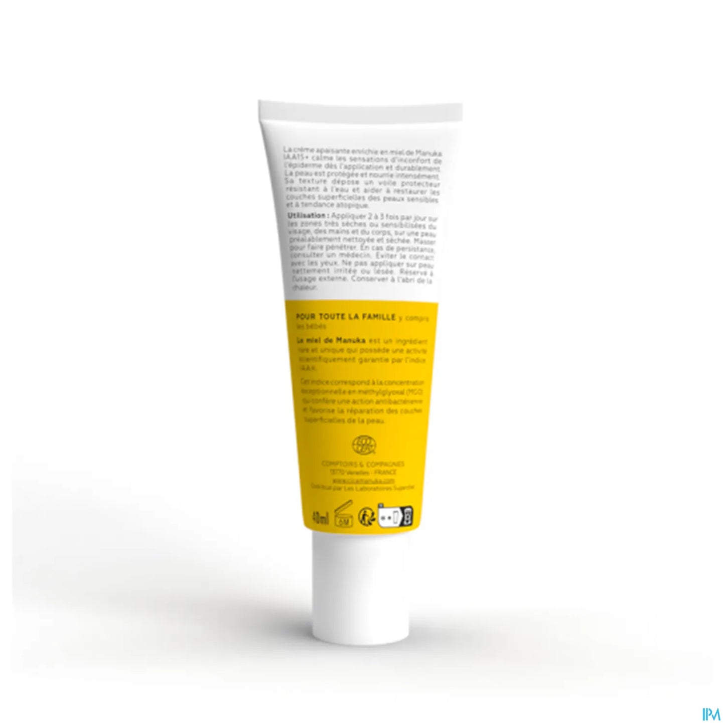 Crème Apaisante au Miel de Manuka IAA15+ Tube 40ml